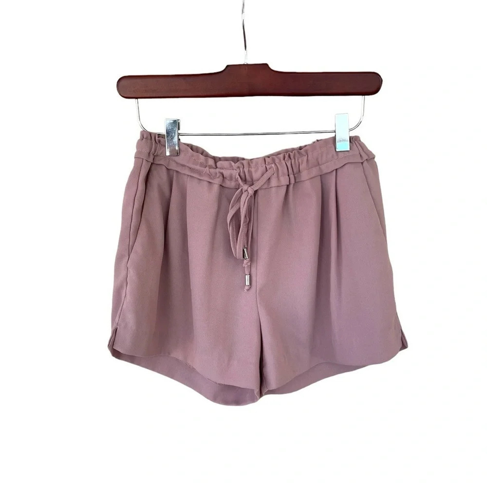 Lulus Shorts Jest Size S Mauve Drawstring Elastic Waist Pockets Lightweight